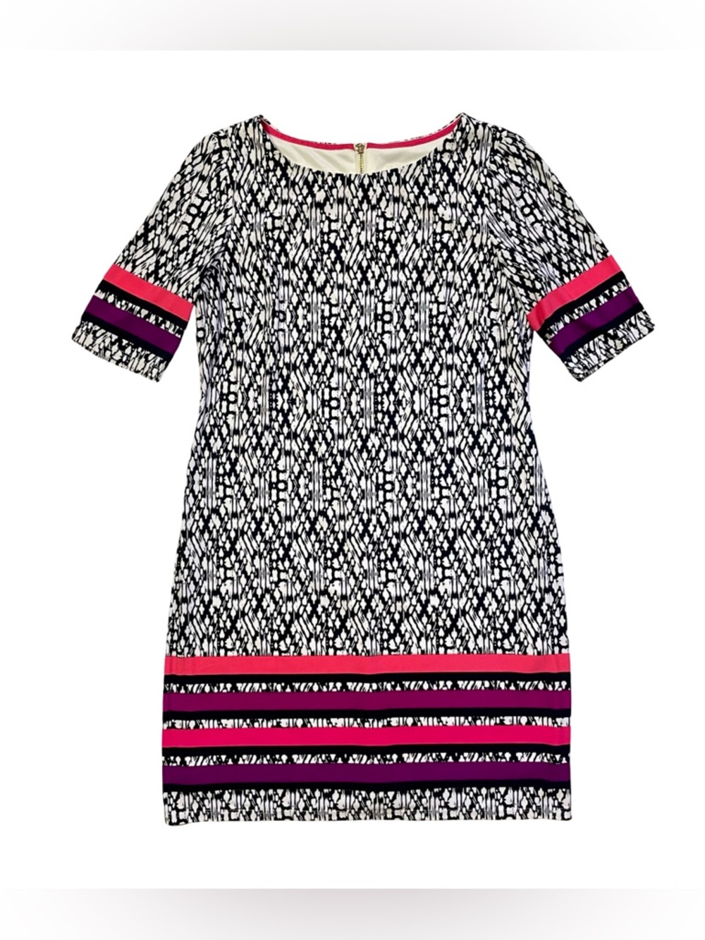 Eliza J Geometric Patterned Jersey Dress
Size 4P